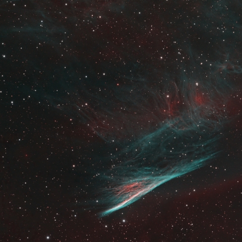 Pencil Nebula in Vela