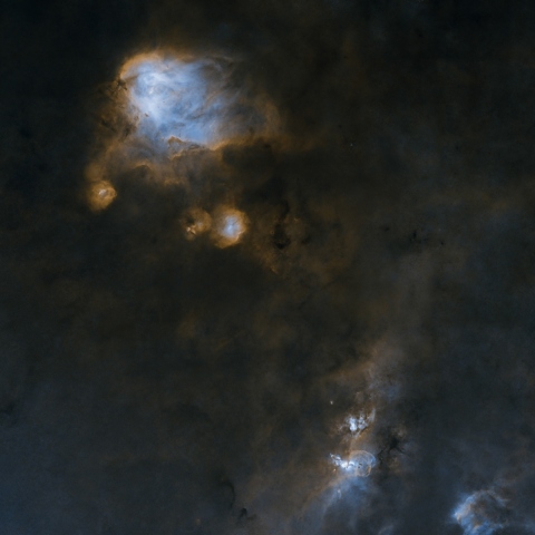 Running Chicken and Statue Of Liberty Nebula - Starless version